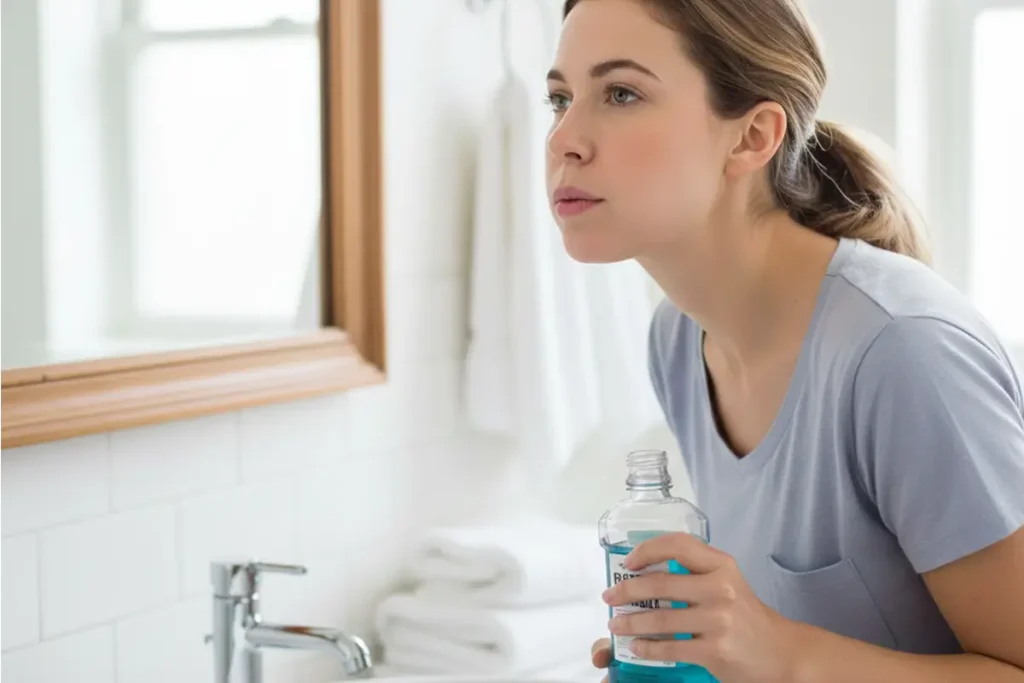 Enjuague bucal para prevenir la gingivitis