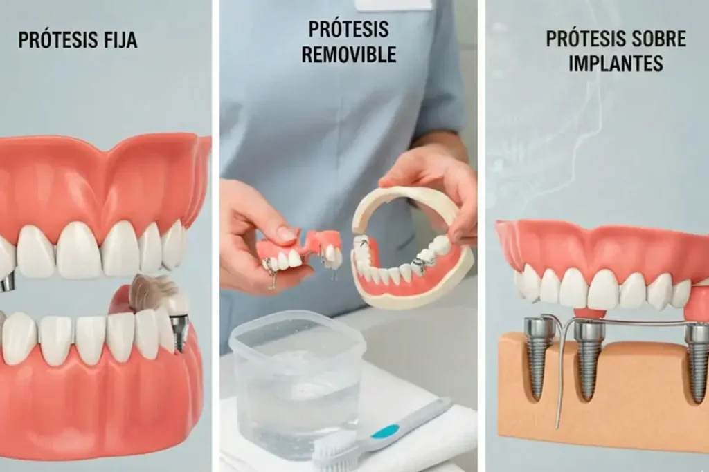 Prostodoncia ciudado y beneficios: prótesis sobre implantes